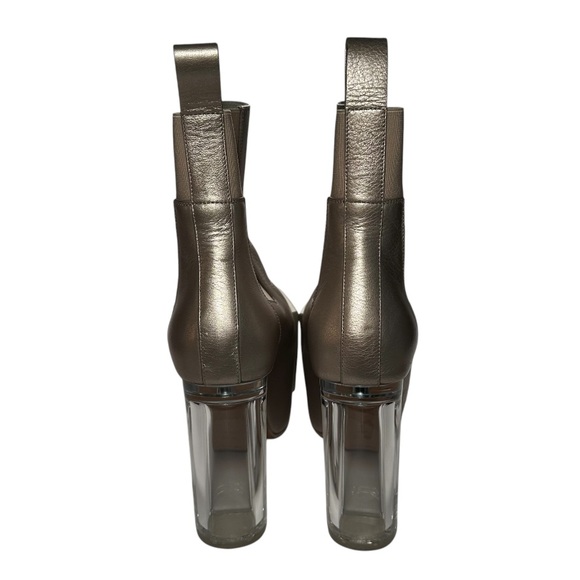 Rick Owens Metallic Ankle Boots - Picture 4 of 14